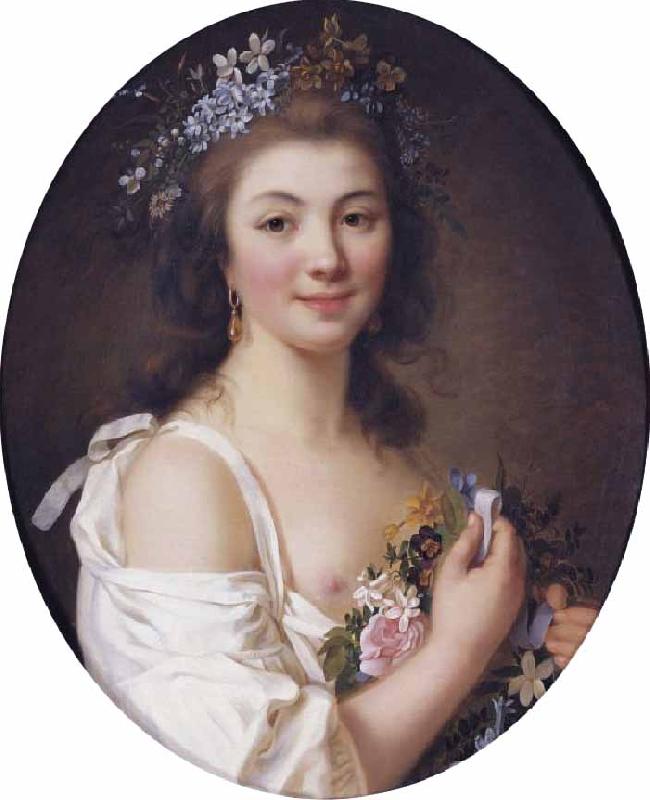 Francois Lemoine Madame de Genlis Sweden oil painting art